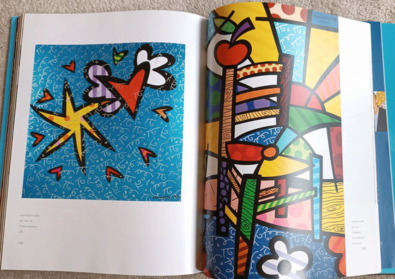 Image 1 of Romero Britto Kleuren rond de wereld, gesigneerd