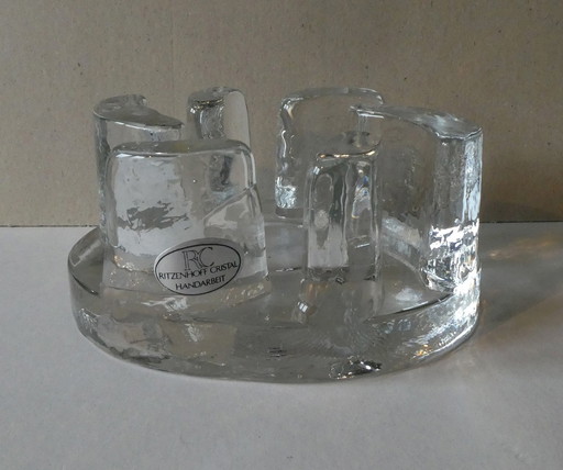 1 zware theepot, theemuts, glas, Ritzenhoff Cristal