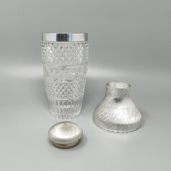 Image 1 of 1960S prachtige kristallen cocktailshaker met ijsemmer van Arir. Gemaakt in Italië.