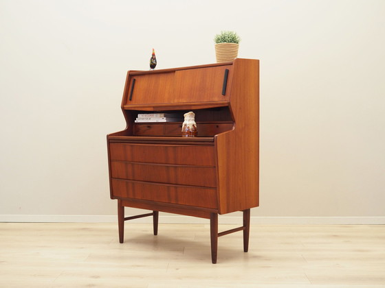 Image 1 of Teakhouten secretaire, Deens ontwerp, 1970S, Productie: Denemarken