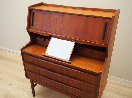 Image 1 of Teakhouten secretaire, Deens ontwerp, 1970S, Productie: Denemarken