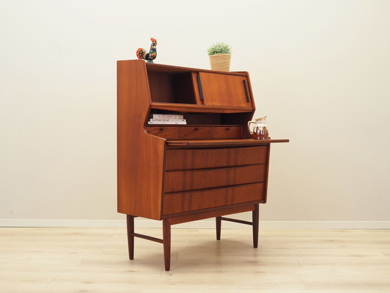 Image 1 of Teakhouten secretaire, Deens ontwerp, 1970S, Productie: Denemarken