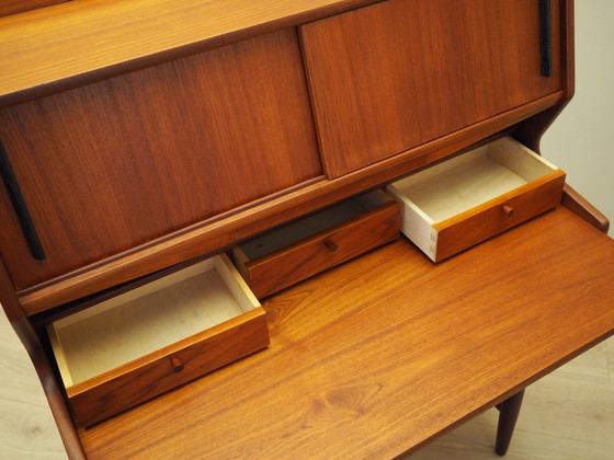 Image 1 of Teakhouten secretaire, Deens ontwerp, 1970S, Productie: Denemarken