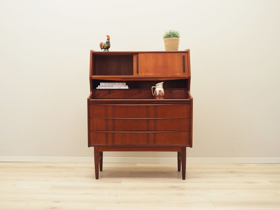 Image 1 of Teakhouten secretaire, Deens ontwerp, 1970S, Productie: Denemarken