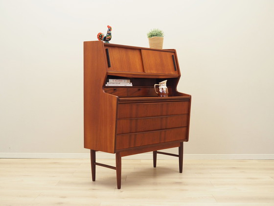 Image 1 of Teakhouten secretaire, Deens ontwerp, 1970S, Productie: Denemarken