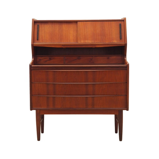 Teakhouten secretaire, Deens ontwerp, 1970S, Productie: Denemarken