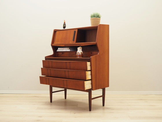 Image 1 of Teakhouten secretaire, Deens ontwerp, 1970S, Productie: Denemarken