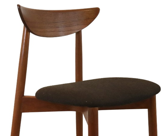 Image 1 of 12x Harry Ostergaard voor Randers mobelfabrik eetkamerstoelen