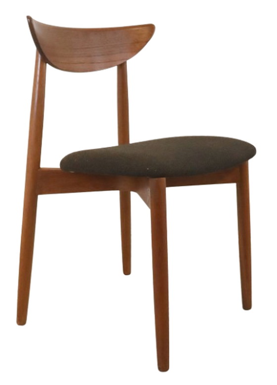 Image 1 of 12x Harry Ostergaard voor Randers mobelfabrik eetkamerstoelen