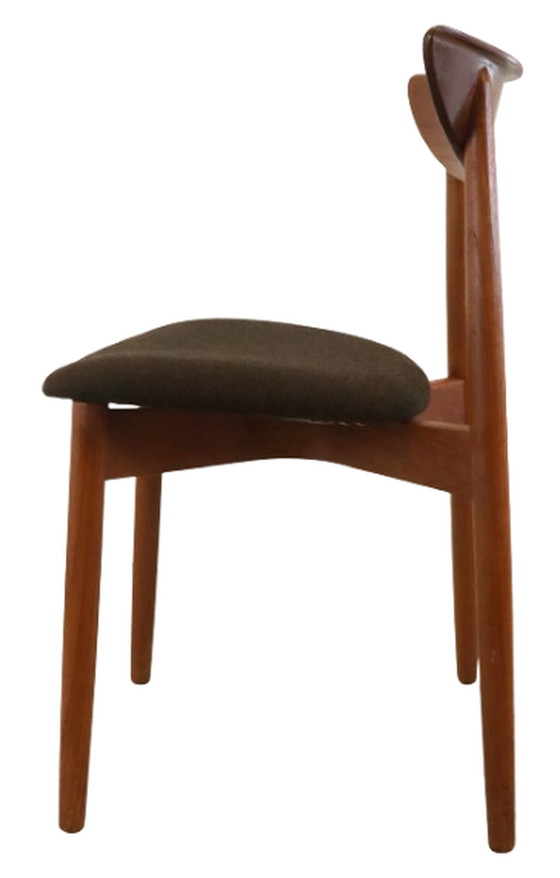 Image 1 of 12x Harry Ostergaard voor Randers mobelfabrik eetkamerstoelen