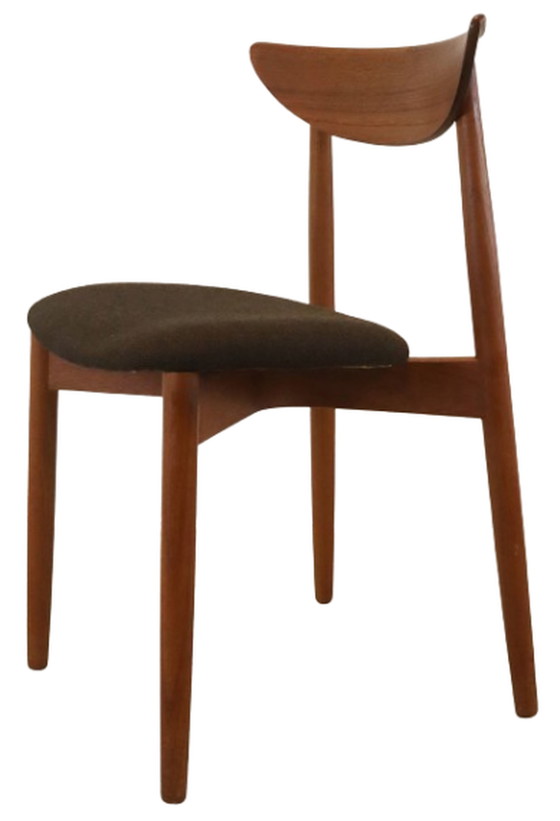 Image 1 of 12x Harry Ostergaard voor Randers mobelfabrik eetkamerstoelen