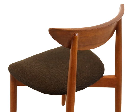 Image 1 of 12x Harry Ostergaard voor Randers mobelfabrik eetkamerstoelen