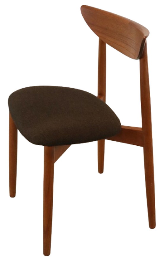 Image 1 of 12x Harry Ostergaard voor Randers mobelfabrik eetkamerstoelen