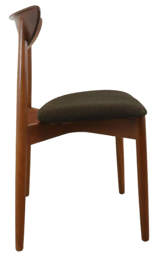 Image 1 of 12x Harry Ostergaard voor Randers mobelfabrik eetkamerstoelen