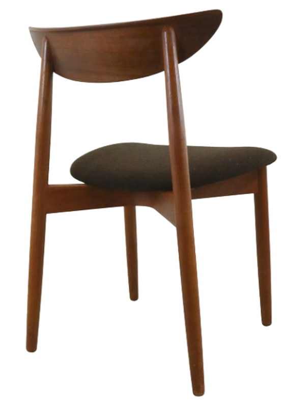 Image 1 of 12x Harry Ostergaard voor Randers mobelfabrik eetkamerstoelen