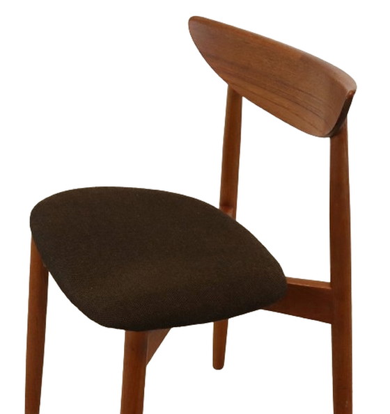 Image 1 of 12x Harry Ostergaard voor Randers mobelfabrik eetkamerstoelen