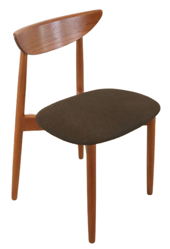 Image 1 of 12x Harry Ostergaard voor Randers mobelfabrik eetkamerstoelen