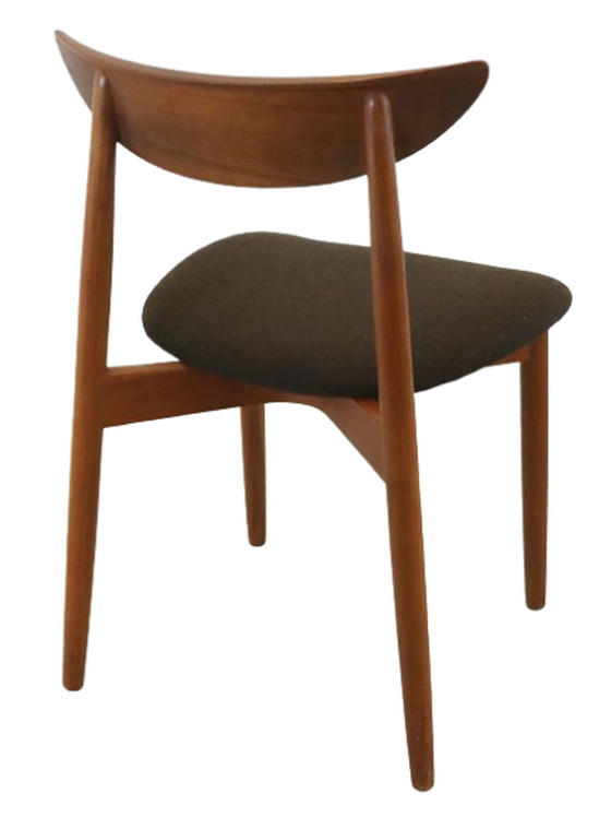 Image 1 of 12x Harry Ostergaard voor Randers mobelfabrik eetkamerstoelen