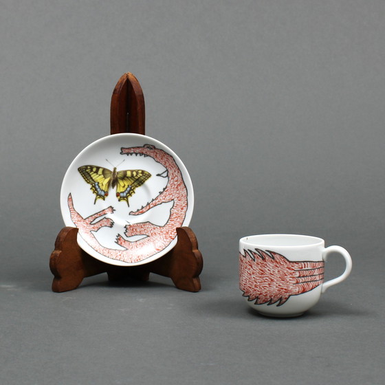 Image 1 of Carel Visser (1928-2015) - Servies - Royal Mosa - Gesigneerd 