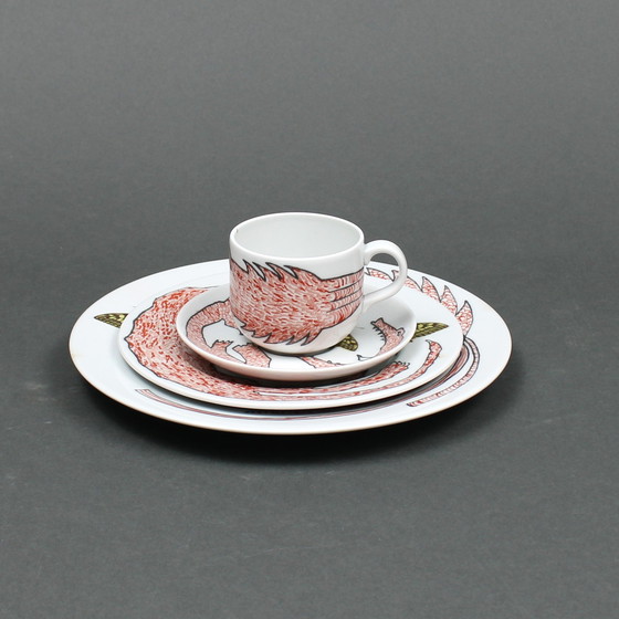 Image 1 of Carel Visser (1928-2015) - Servies - Royal Mosa - Gesigneerd 