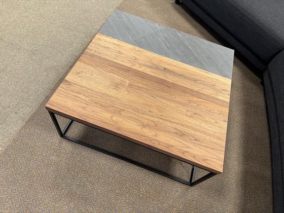 Image 1 of Rolf Benz 985 213 Salontafel noten hout Leisteen