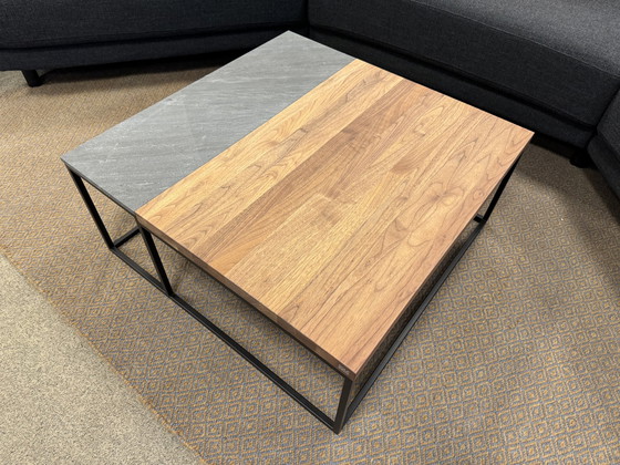 Image 1 of Rolf Benz 985 213 Salontafel noten hout Leisteen