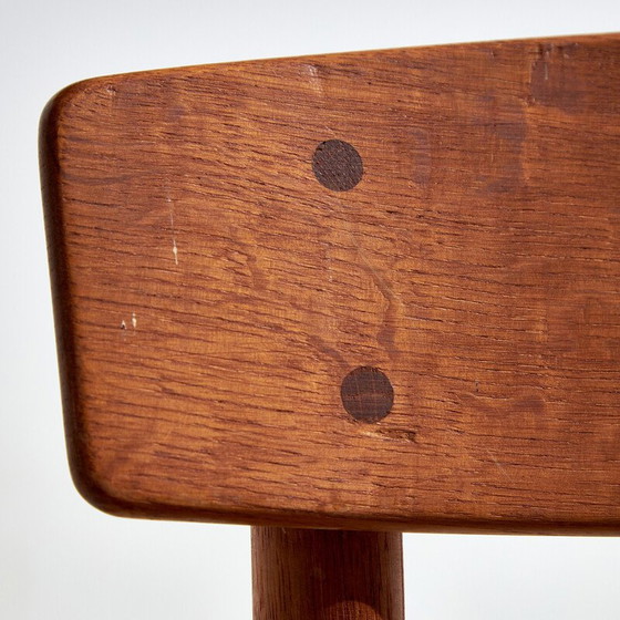 Image 1 of Set van 6 vintage J39 eiken eetkamerstoelen van Børge Mogensen voor Fdb Møbler