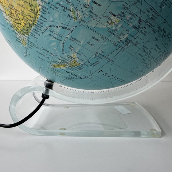 Image 1 of Vintage Scan-Globe Deens design verlichte globe