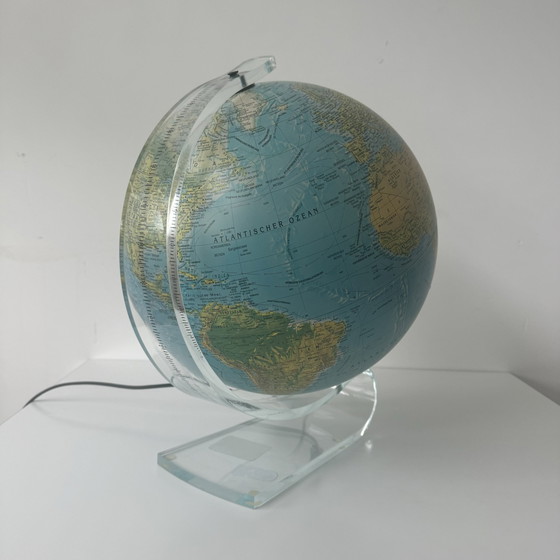 Image 1 of Vintage Scan-Globe Deens design verlichte globe