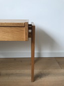 Mid century design bijzettafeltje naaikistje