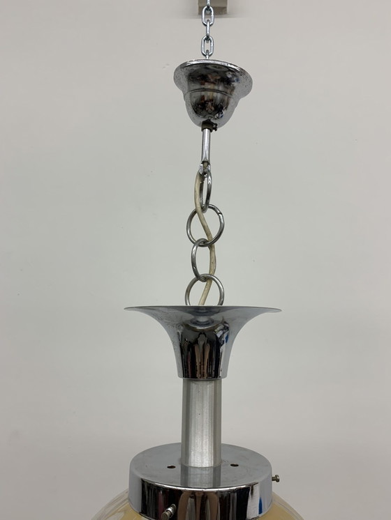 Image 1 of Mazzega Murano Italiaanse Hanglamp Hanglamp XL Bal, 1970