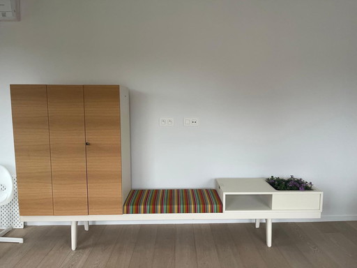 Vitra level 34 meubel storage bench flower box