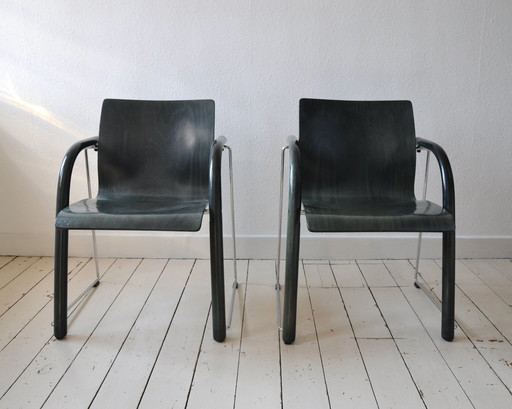 2X Thonet S320 Stoelen, 1984