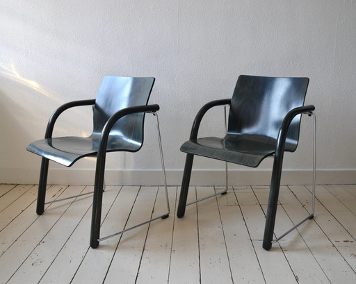 2X Thonet S320 Stoelen, 1984