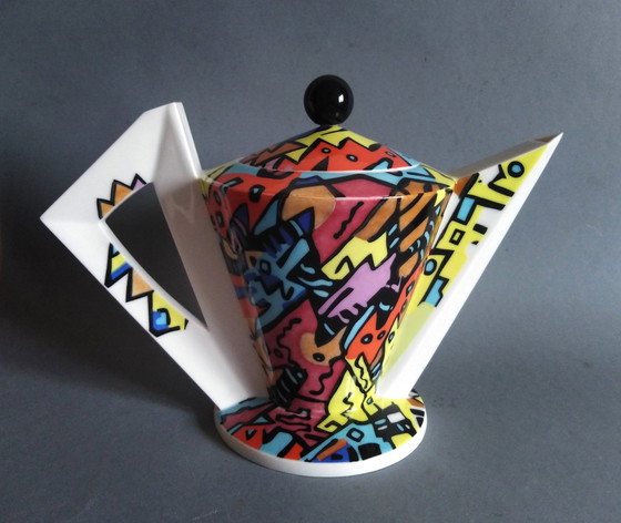 Image 1 of Heide Warlamis 'Vienna Collection' Pop-Art/Postmoderne koffiepot 1980'S