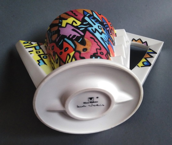 Image 1 of Heide Warlamis 'Vienna Collection' Pop-Art/Postmoderne koffiepot 1980'S