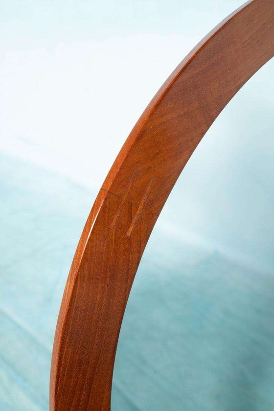 Image 1 of Vintage spiegel rond Aksel Kjersgaard, teak Deens design