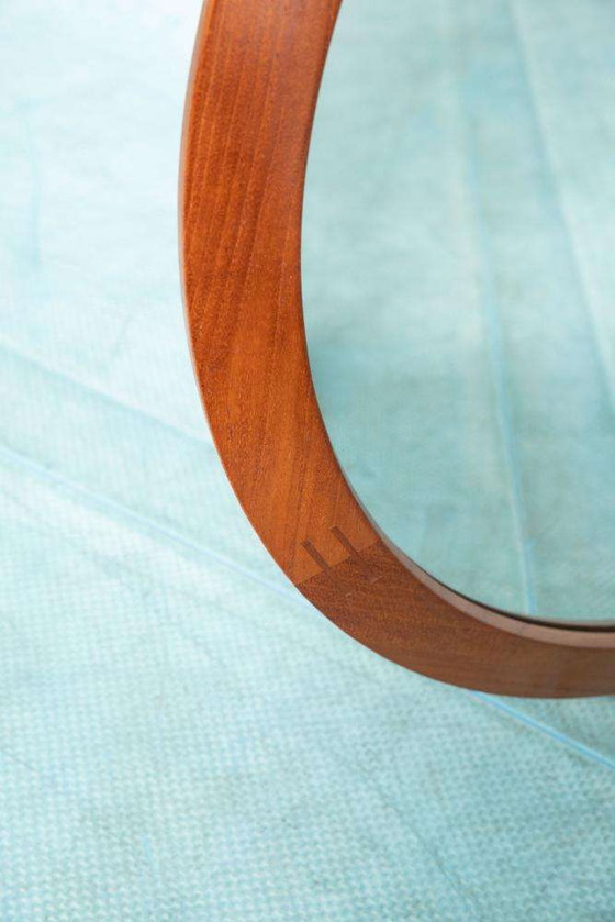 Image 1 of Vintage spiegel rond Aksel Kjersgaard, teak Deens design