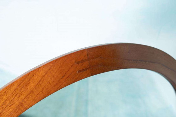 Image 1 of Vintage spiegel rond Aksel Kjersgaard, teak Deens design