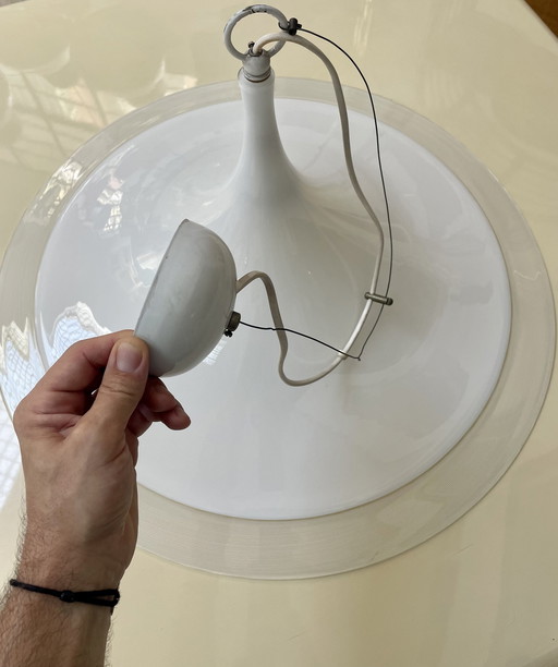 Glazen plafondlamp