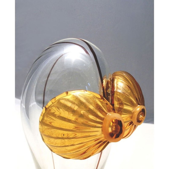 Image 1 of Vintage Murano glazen uil sculptuur van Carlo Moretti, jaren 1960