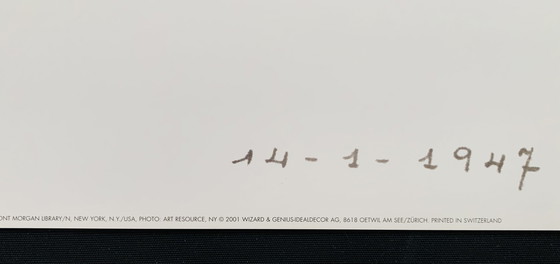 Image 1 of Joan Miro, Gesigneerd Met Registratie In Impressum Copyright 'Prolitteris Zürich, 2001'. Gesigneerd en gedateerd in de plaat.