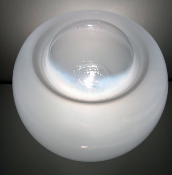 Image 1 of Vintage Tafellamp - Staal & Glas - Murano - Ruimtetijdperk - 1970