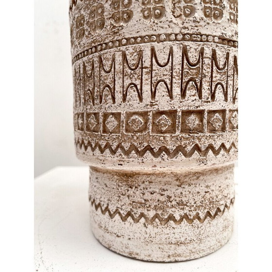 Image 1 of Mid Century beige keramische tafellamp, Italië 1960