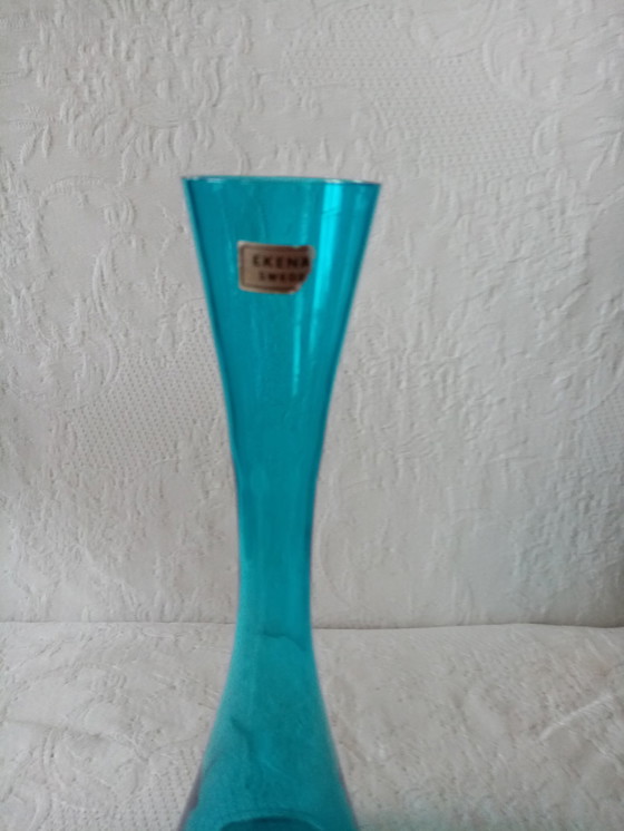 Image 1 of Deco Zweeds Glas Soliflore Vaas Ekenas Glasbruk 50/60 (25.50cm)