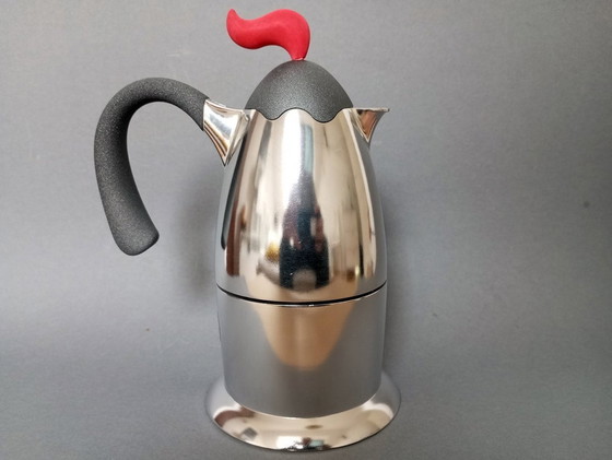 Image 1 of Bugatti Postmoderne 'Volcano' Espressomaker Voor 6 Personen Teseo Berghella 1990