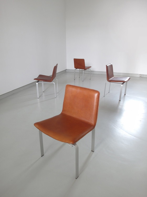 Image 1 of Jørgen Høj voor Niels Vitsoe, set van vier eetkamerstoelen, Denemarken, 1962