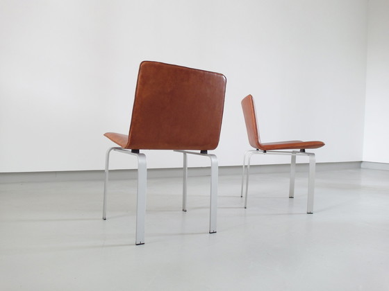 Image 1 of Jørgen Høj voor Niels Vitsoe, set van vier eetkamerstoelen, Denemarken, 1962