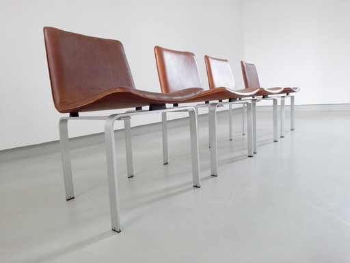 Jørgen Høj voor Niels Vitsoe, set van vier eetkamerstoelen, Denemarken, 1962