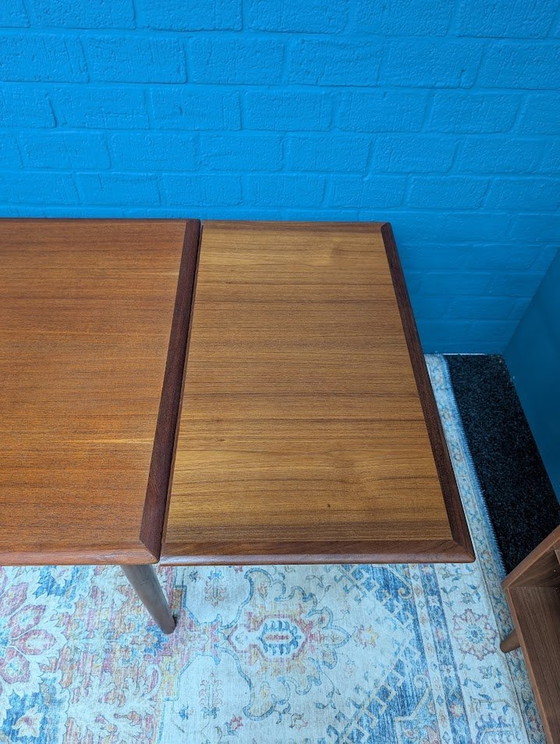 Image 1 of Vintage Uitschuifbare Eettafel Uit De Jaren '60, Deens Design Van Rogenstrup Møbelfabrik